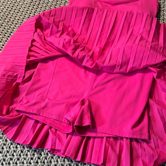 Fabletics Hot pink Hot Shot Pleated Dress size small - Picture 8 of 12